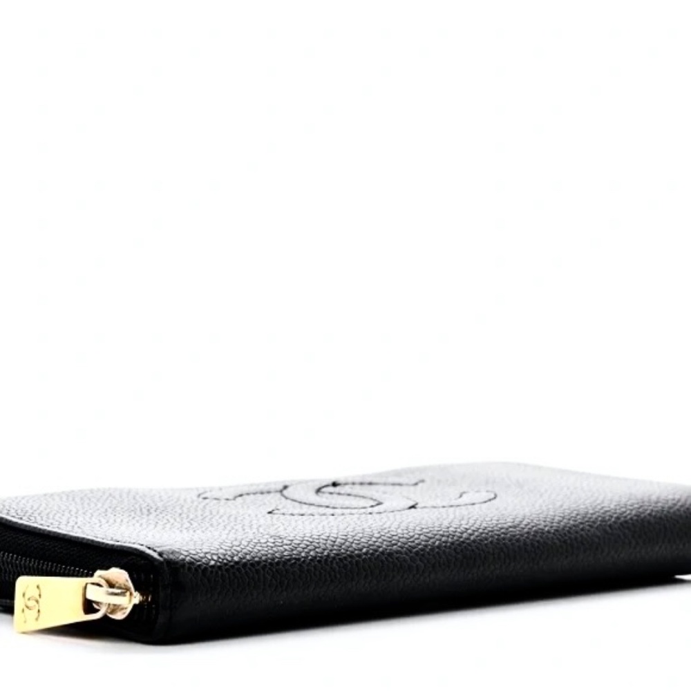 CHANEL Caviar CC Black Leather - Picture 4 of 9